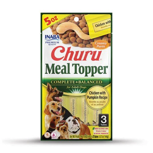 Churu Meal Topper Receta Pollo con Calabaza, Complemento Alimentario para Perros, 12 ud - Imagen 2