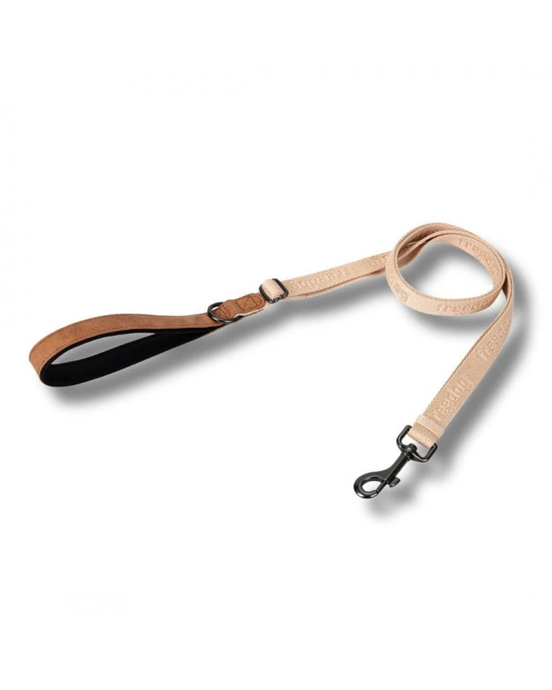 Freedog Linum Correa Ajustable Beige Arena 120-180cm - Imagen 2