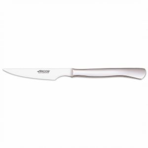 Cuchillo chuletero de filo liso con mango metálico – Arcos 376500