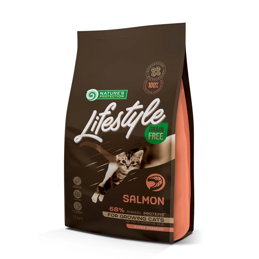 Nature's Protection Lifestyle Salmón Gatitos Seco 1,5Kg - Imagen 2
