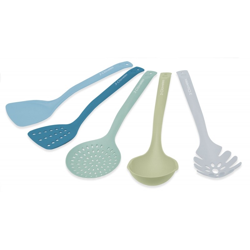 Set de menaje de nylon (5 piezas) – 3 Claveles 4651