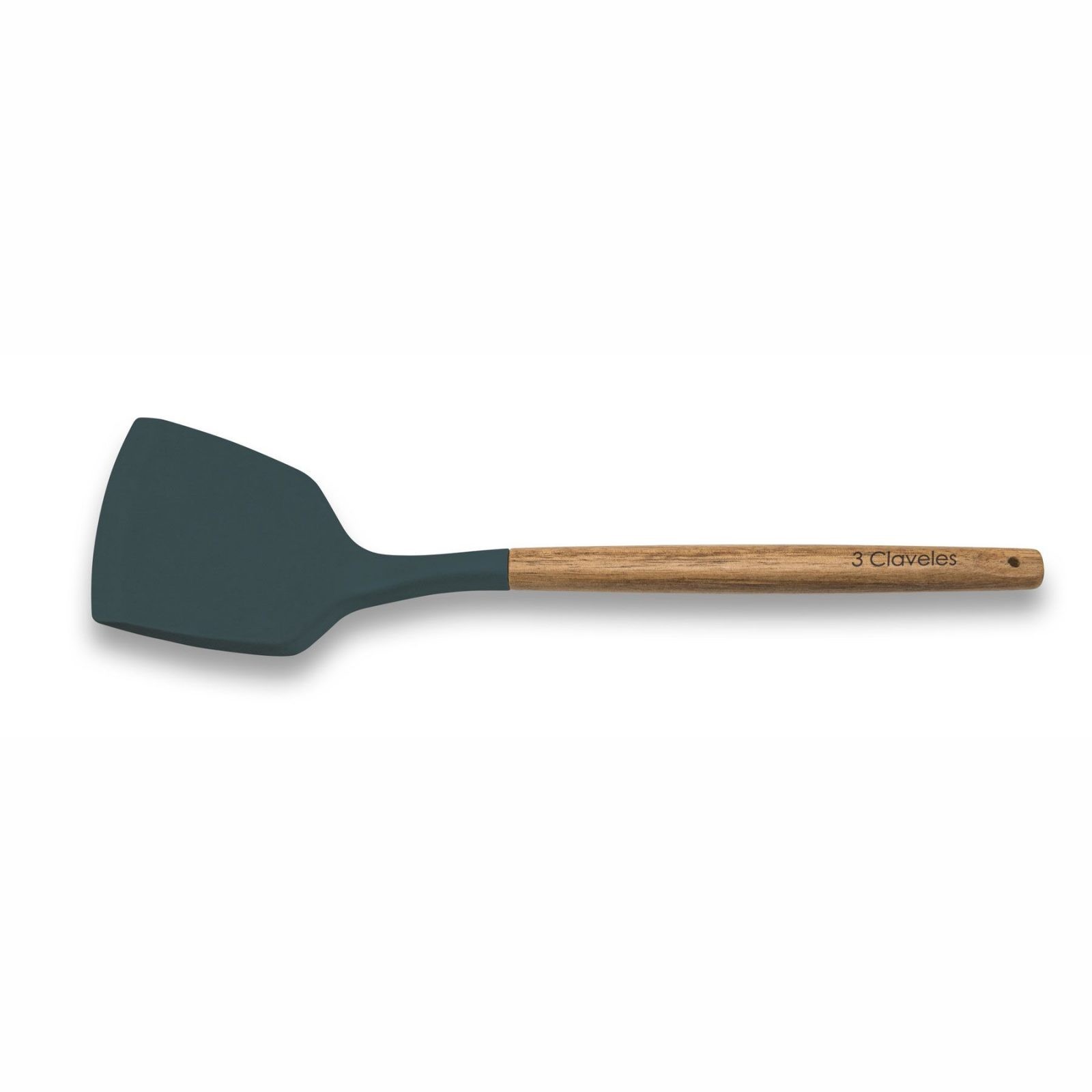 Pala de cocina de silicona y mango de madera – 3 claveles 4654