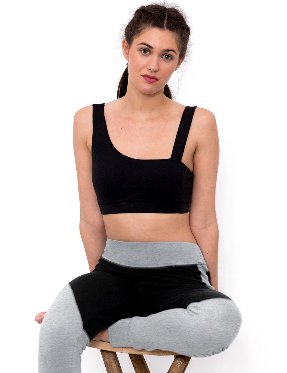 Legging OM ECO negro-gris Leser Yoga - Imagen 3