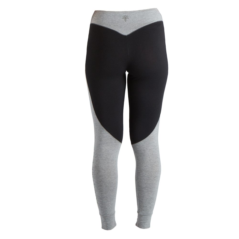 Legging OM ECO negro-gris Leser Yoga