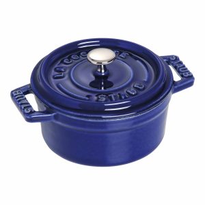 Staub – Mini cocotte redonda de 10 cm azul oscuro de hierro fundido