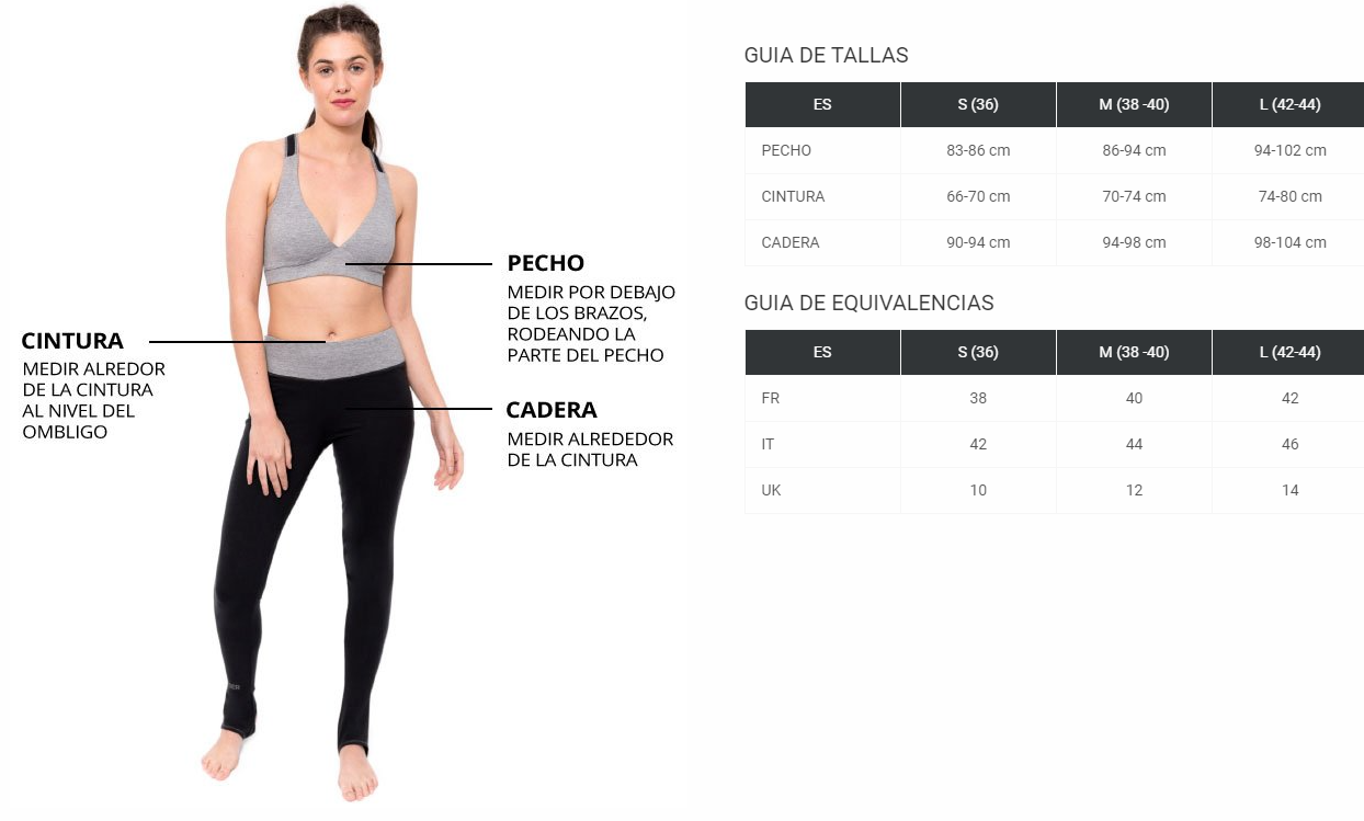 Legging OM ECO negro-gris Leser Yoga - Imagen 4